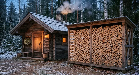 Укладка дров в Нижнем Тагиле, улица Дровяная, 26